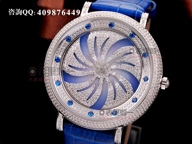 Chopard diamond-set luxury quartz ladies' watch, Pinwheel design 45*14mm unisex watch 