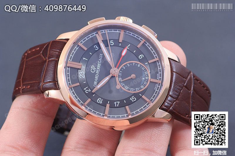 Girard-Perregaux Men's Watch Series 49544-52-231-BB60 Dual Time Rose Gold Mechanical Watch