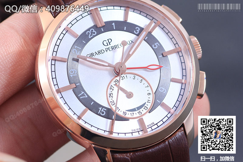 Girard-Perregaux Men's Watch Series 49544-52-231-BB60 Dual Time Rose Gold Mechanical Watch