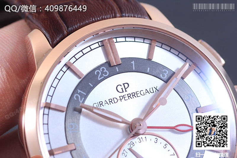 Girard-Perregaux Men's Watch Series 49544-52-231-BB60 Dual Time Rose Gold Mechanical Watch