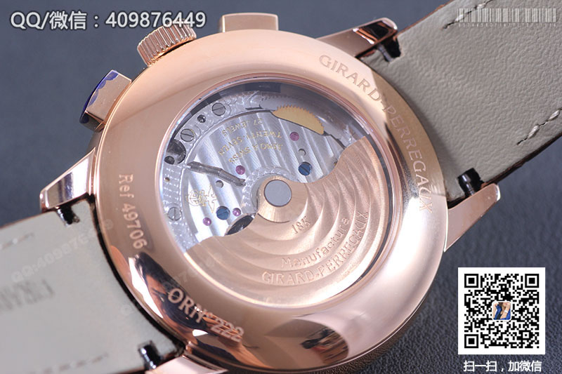 Girard-Perregaux Men's Watch Series 49544-52-231-BB60 Dual Time Rose Gold Mechanical Watch