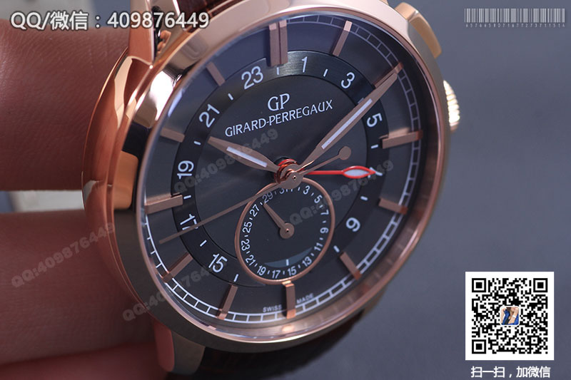 Girard-Perregaux Men's Watch Series 49544-52-231-BB60 Dual Time Rose Gold Mechanical Watch