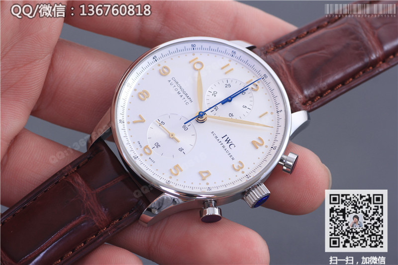 Cea mai bună creație a Fabricii ZF: Ceas cronograf mecanic automat IWC din seria Portuguese IW371445 Seafarer 7750