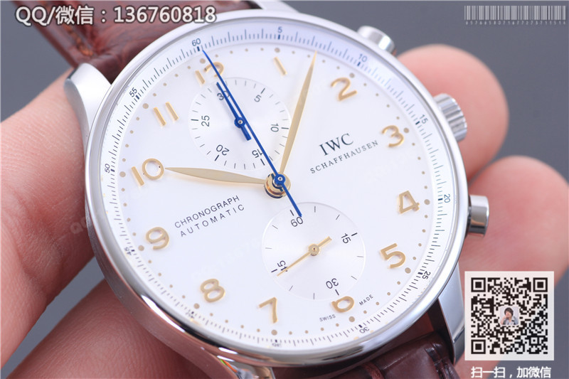 Cea mai bună creație a Fabricii ZF: Ceas cronograf mecanic automat IWC din seria Portuguese IW371445 Seafarer 7750