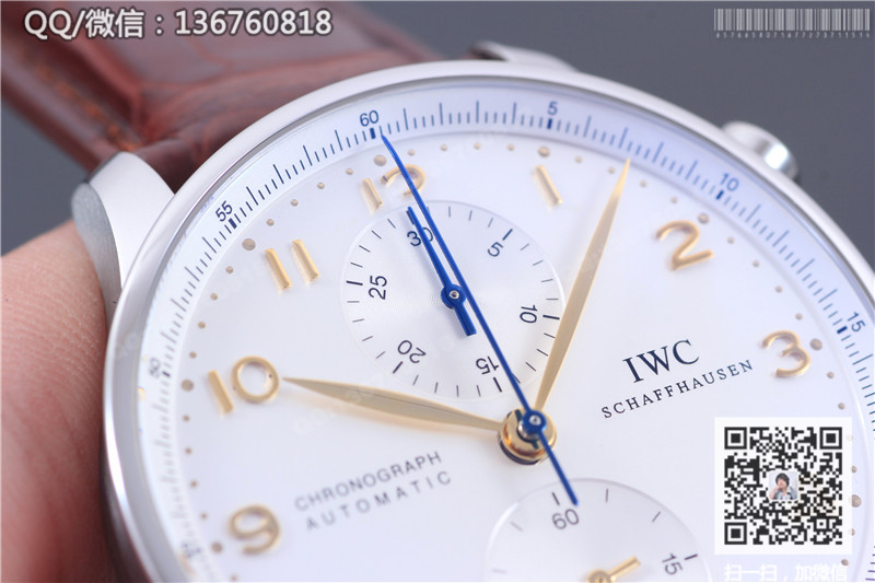 Cea mai bună creație a Fabricii ZF: Ceas cronograf mecanic automat IWC din seria Portuguese IW371445 Seafarer 7750