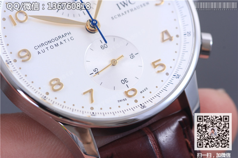 Cea mai bună creație a Fabricii ZF: Ceas cronograf mecanic automat IWC din seria Portuguese IW371445 Seafarer 7750