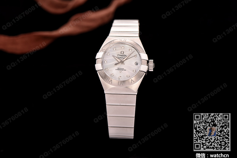 Premium replica watch Omega Constellation 27mm Co-Axial watch 123.10.27.20.55.002