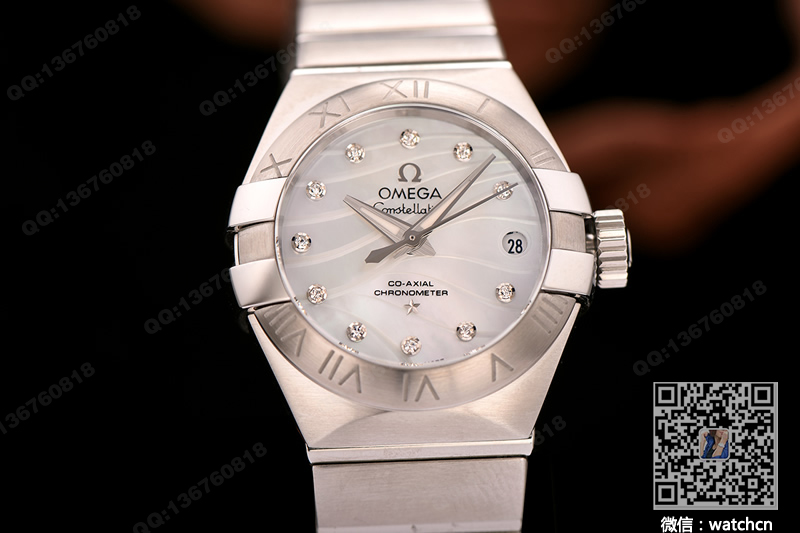 Premium replica watch Omega Constellation 27mm Co-Axial watch 123.10.27.20.55.002
