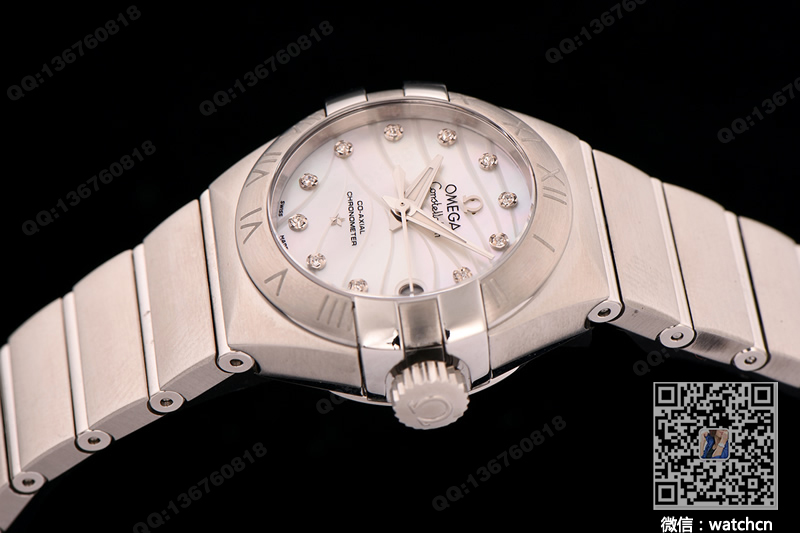 Premium replica watch Omega Constellation 27mm Co-Axial watch 123.10.27.20.55.002