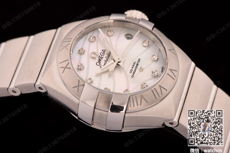 Premium replica watch Omega Constellation 27mm Co-Axial watch 123.10.27.20.55.002