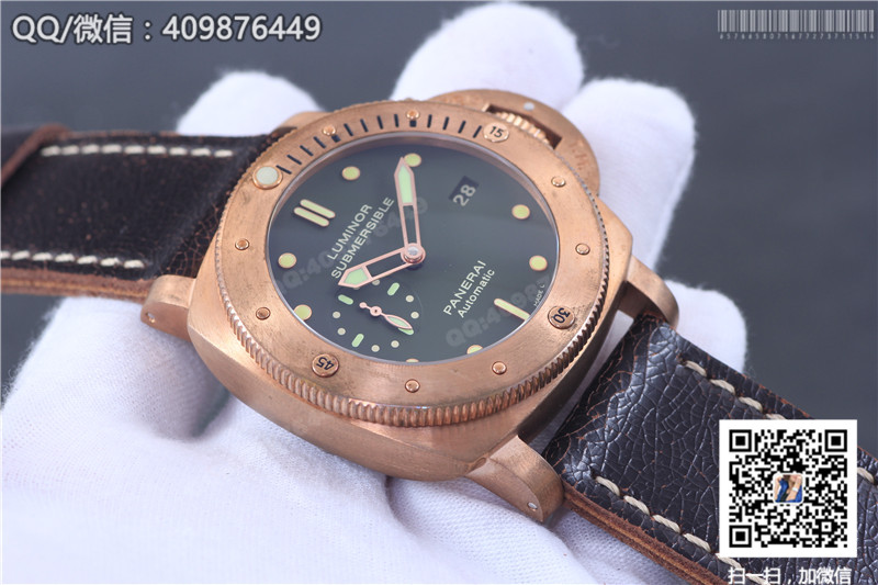 [ZF Factory Bronze] Panerai Submersible Limited Edition PAM00382 Men's Automatic Mechanical Watch Bronze Case