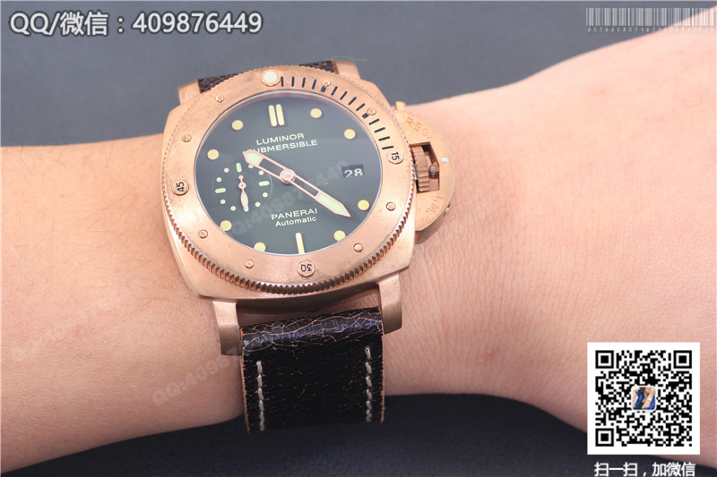 [ZF Factory Bronze] Panerai Submersible Limited Edition PAM00382 Men's Automatic Mechanical Watch Bronze Case