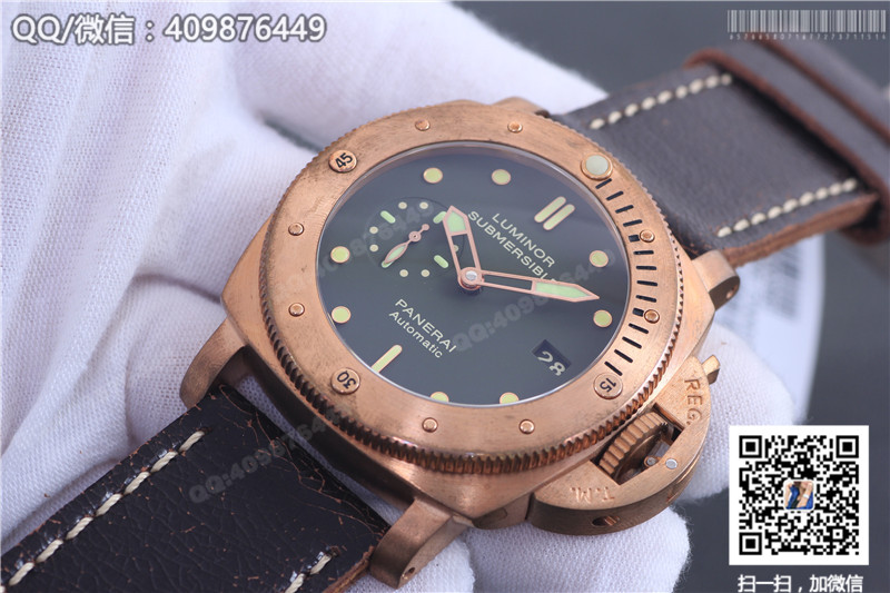 [ZF Factory Bronze] Panerai Submersible Limited Edition PAM00382 Men's Automatic Mechanical Watch Bronze Case
