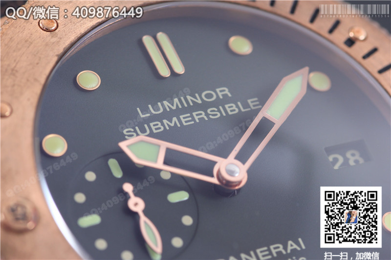 [ZF Factory Bronze] Panerai Submersible Limited Edition PAM00382 Men's Automatic Mechanical Watch Bronze Case