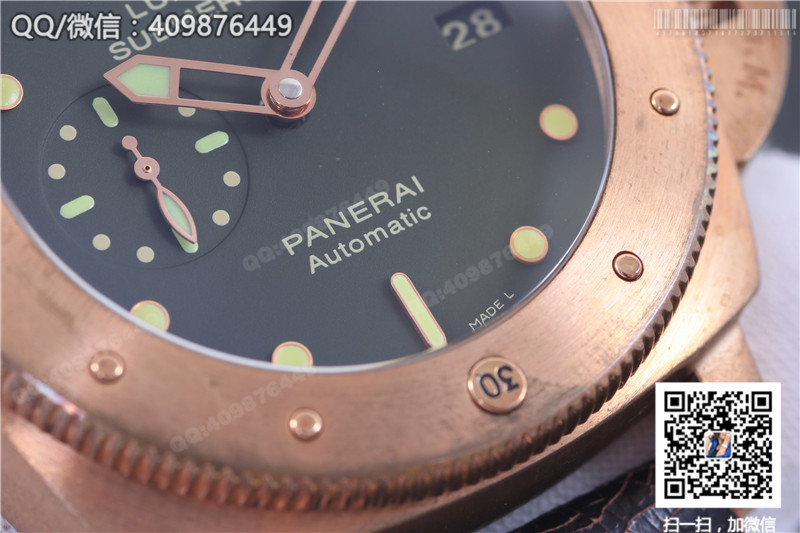 [ZF Factory Bronze] Panerai Submersible Limited Edition PAM00382 Men's Automatic Mechanical Watch Bronze Case