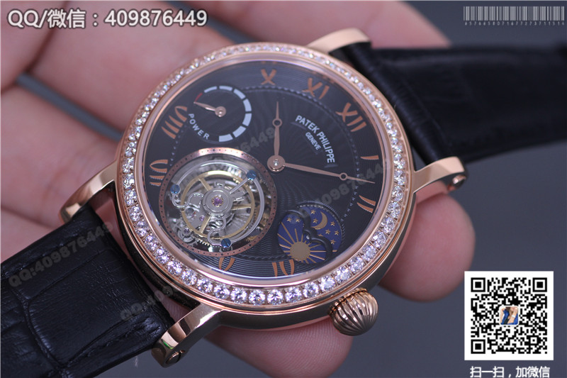 Patek Philippe Grand Complications Series Celestial Moon Phase Tourbillon Watch, Rose Gold Diamond-Set Bezel