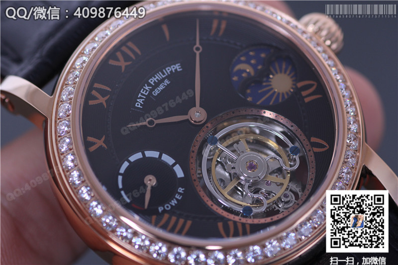 Patek Philippe Grand Complications Series Celestial Moon Phase Tourbillon Watch, Rose Gold Diamond-Set Bezel
