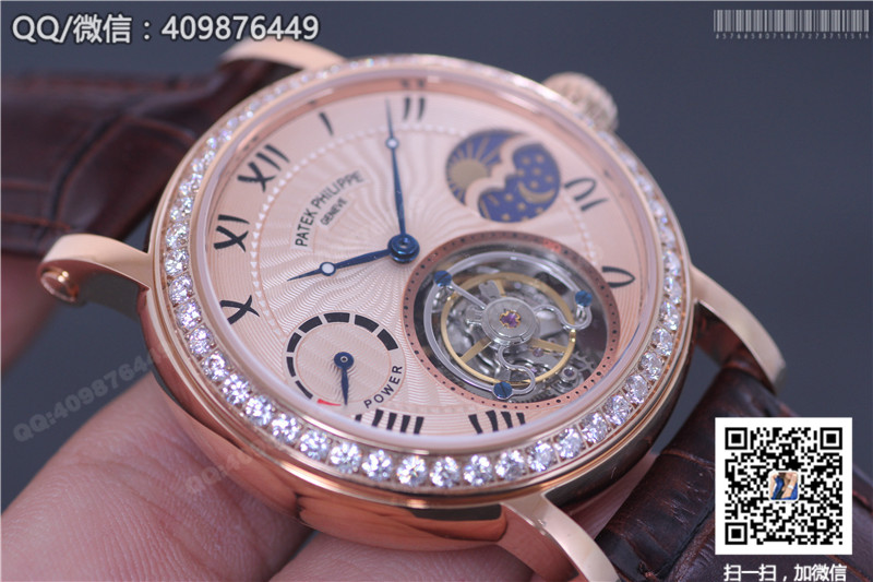 Patek Philippe Grand Complications Series Celestial Moon Phase Tourbillon Watch, Rose Gold Diamond-Set Bezel