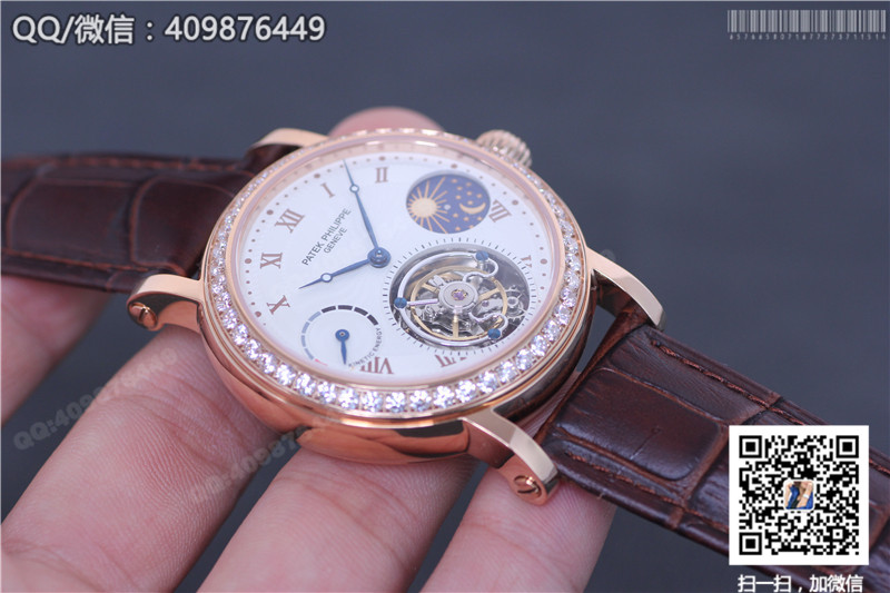 Patek Philippe Grand Complications Series Celestial Moon Phase Tourbillon Watch, Rose Gold Diamond-Set Bezel
