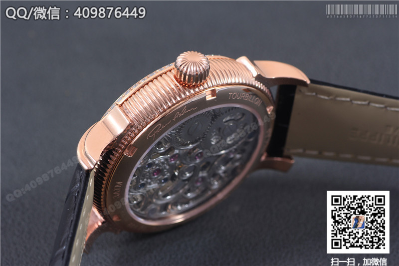 Patek Philippe Grand Complications Tourbillon Sun Moon Stars model Rose Gold Fluted Bezel Diamond-set