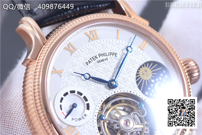 Patek Philippe Grand Complications Tourbillon Sun Moon Stars model Rose Gold Fluted Bezel