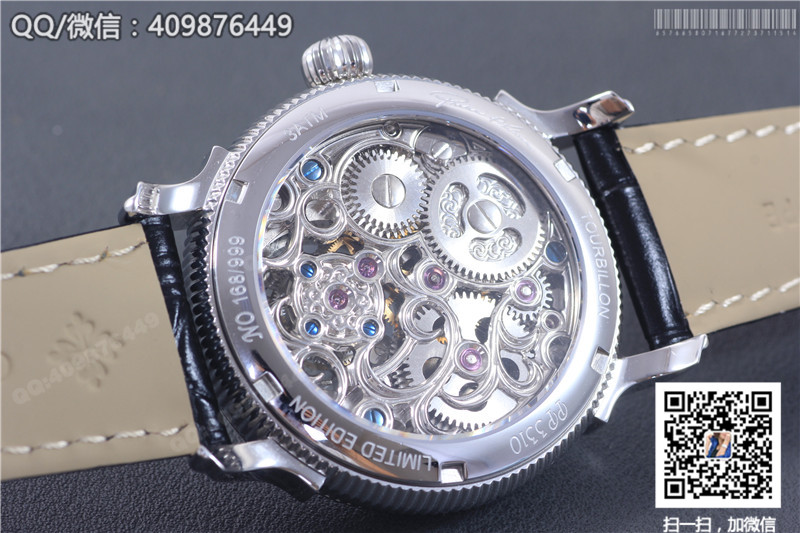 Patek Philippe Grand Complications Tourbillon Sun Moon Stars model Stainless Steel Fluted Bezel