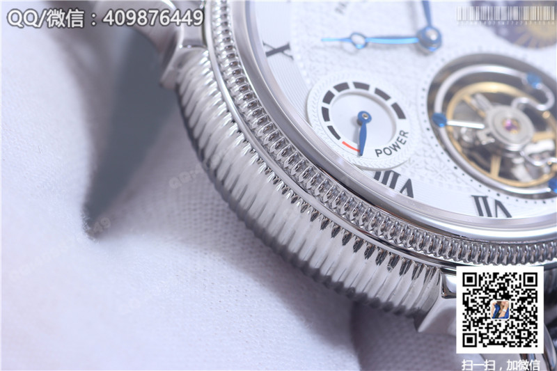 Patek Philippe Grand Complications Tourbillon Sun Moon Stars model Stainless Steel Fluted Bezel