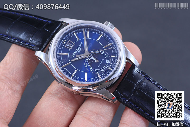 Patek Philippe Complications Chronograph Series 5905P-001 Watch with Blue Dial