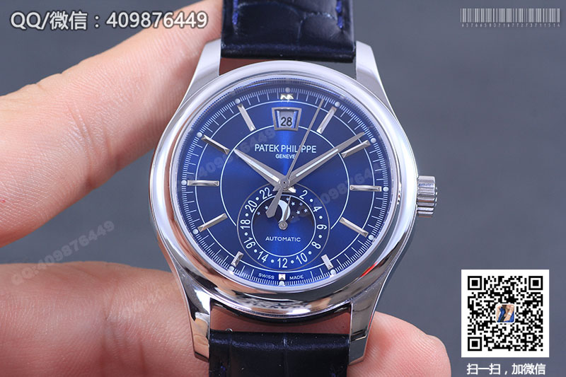 Patek Philippe Complications Chronograph Series 5905P-001 Watch with Blue Dial