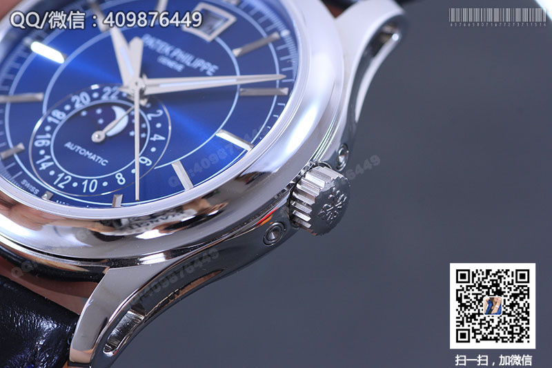 Patek Philippe Complications Chronograph Series 5905P-001 Watch with Blue Dial