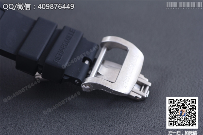 นาฬิกา Richard Mille ซีรีส์สำหรับผู้ชาย รุ่น RM 053, ตัวเรือนสแตนเลสสตีล, หน้าปัดสีเงิน, สายยางสีดำ