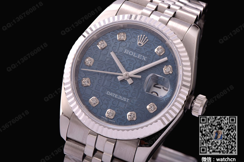 [Top Replica Watch] Rolex Datejust Automatic Mechanical Watch 116234G diamond-set dial