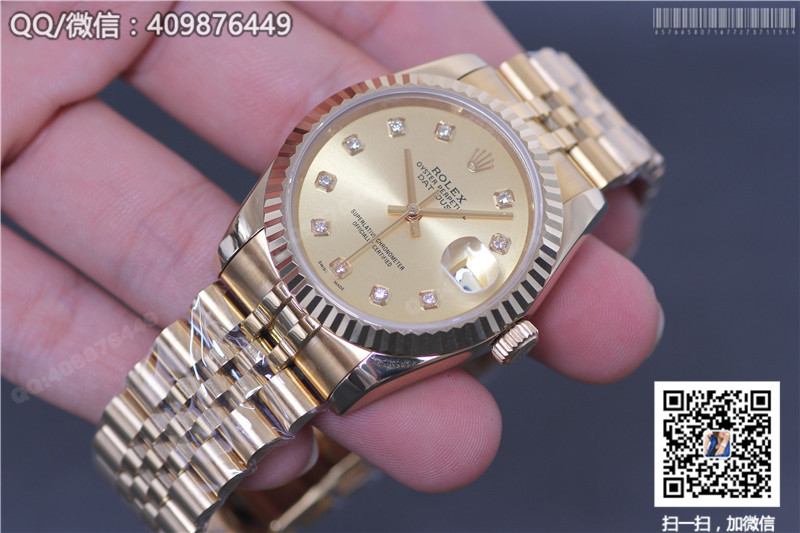 Rolex Datejust Automatic Mechanical Gold Watch 116238