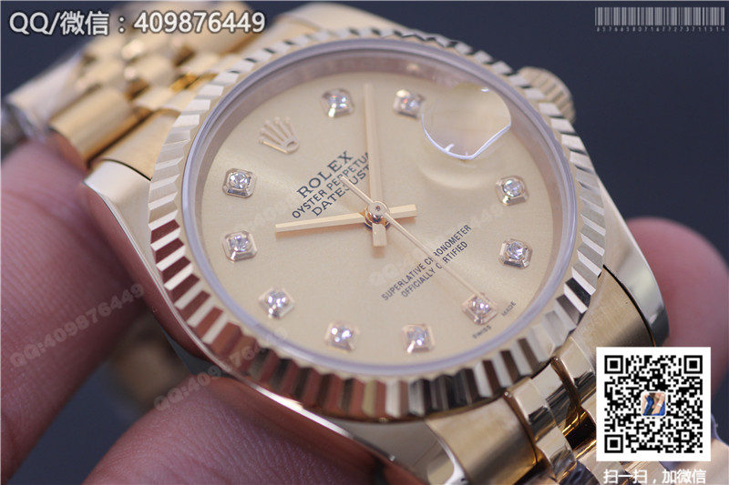 Rolex Datejust Automatic Mechanical Gold Watch 116238