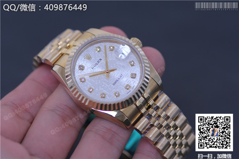 Automatyczny mechaniczny złoty zegarek Rolex Datejust 116238white
