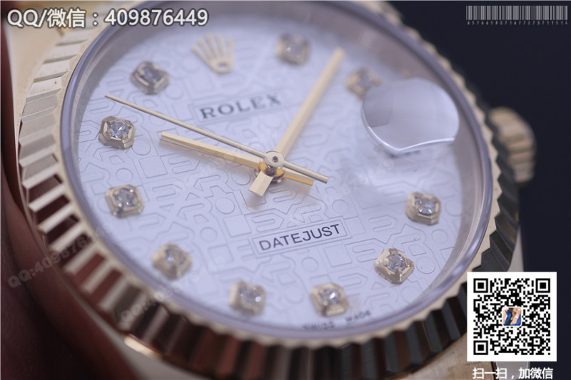 Automatyczny mechaniczny złoty zegarek Rolex Datejust 116238white