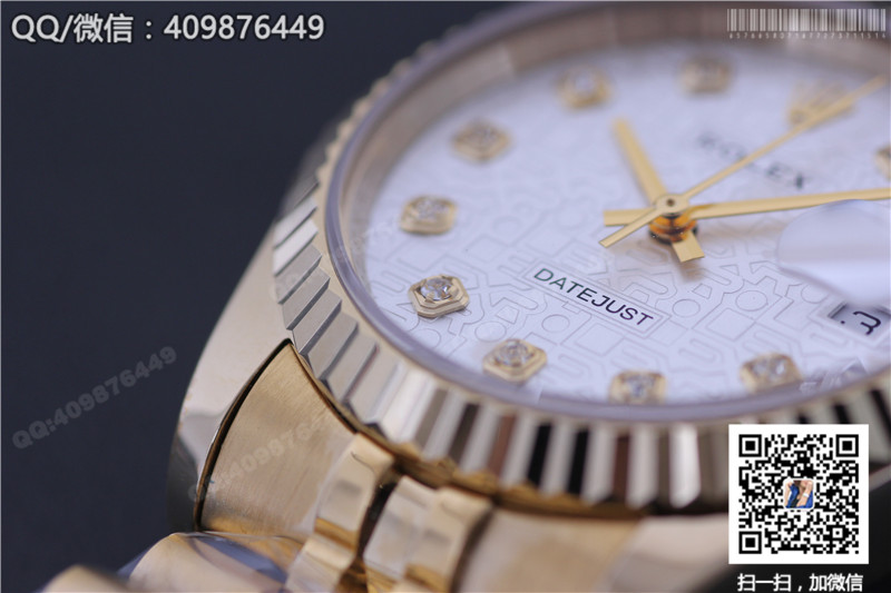 Automatyczny mechaniczny złoty zegarek Rolex Datejust 116238white