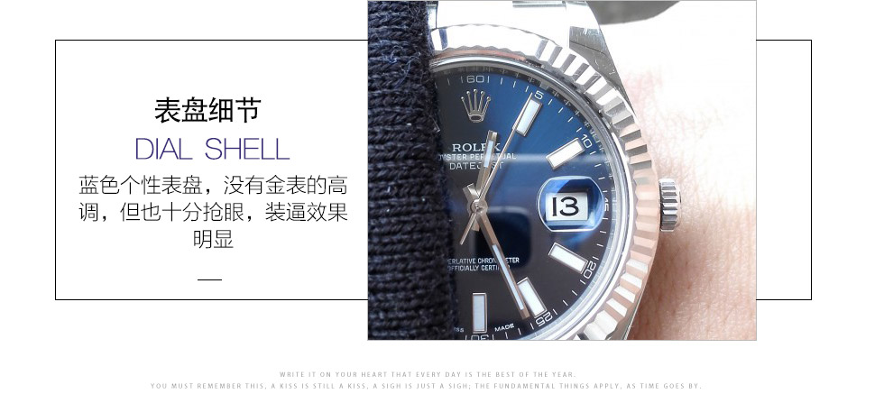 [NOOB Factory Ultimate Edition] Rolex Datejust Series Blue Dial Watch 116334
