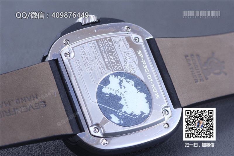 [Butik KW] Jam Tangan Mekanikal Automatik Trend Fesyen SevenFriday Petak P3B Model Bezel Putih