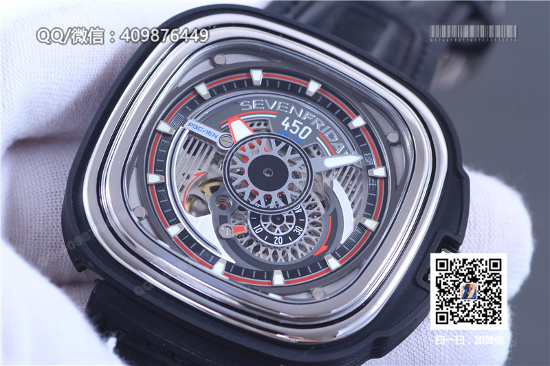[Butik KW] Jam Tangan Mekanikal Automatik Trend Fesyen SevenFriday Petak P3B Model Bezel Putih