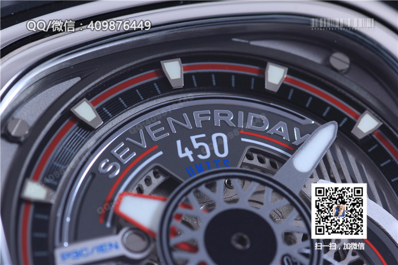 [Butik KW] Jam Tangan Mekanikal Automatik Trend Fesyen SevenFriday Petak P3B Model Bezel Putih