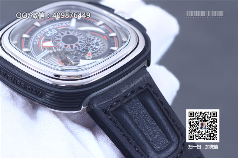 [Butik KW] Jam Tangan Mekanikal Automatik Trend Fesyen SevenFriday Petak P3B Model Bezel Putih