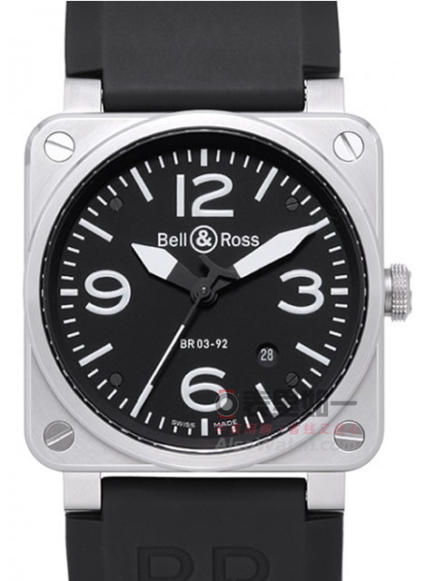 Bell & Ross BR03-92B-R Square 2892 Automatic Mechanical Military Watch