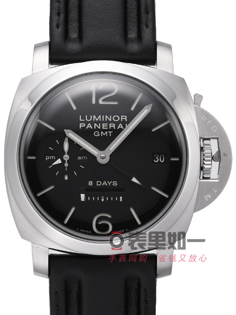 Panerai Luminor 1950 8 Days GMT Dual Time Chronograph Automatic Mechanical Exhibition Case Back Men'...