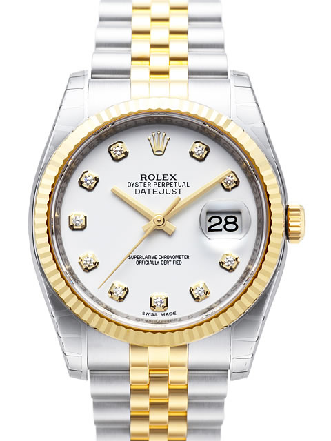 [NOOB Factory Latest Version] Replica Rolex Datejust Series Watch 116233 White Dial