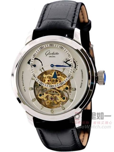 Swiss Luxury Watch - Glashutte Original Skeleton Power Reserve Mechanical Men's Watch