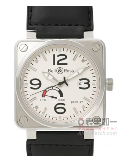 Bell & Ross BR01-97 Power Reserve automatic mechanical watch