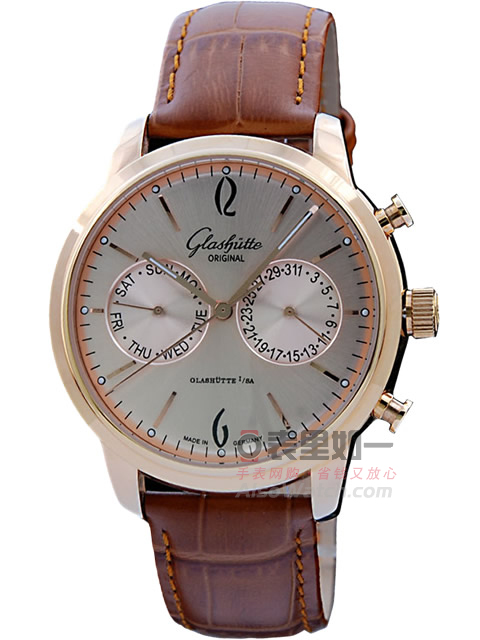 Glashütte Original day-date multi-function mechanical men's watch 13