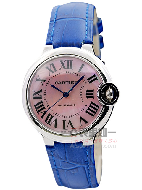 1:1 Quality Cartier Ballon Bleu Series Automatic Mechanical Ladies' Watch W6920033 Leather Strap Mod...