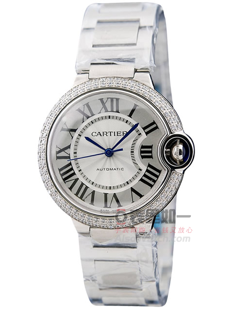[{1:1 Edition} Cartier Ballon Bleu Series Mechanical Watch {Diamond-Set} {Water-Resistant} {Model WE...